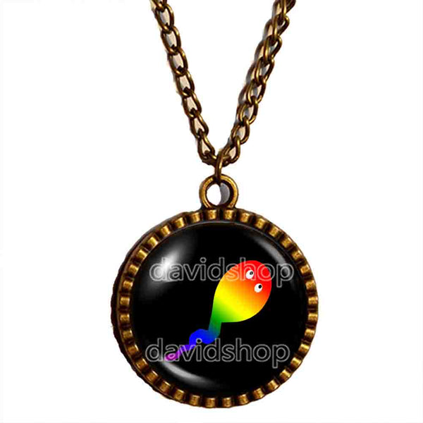 Cute Gay Pride Necklace Pendant Fashion Jewelry Flag Rainbow LGBTQ Symbol Art Gift For Friend Colorful Hip Hop Charm