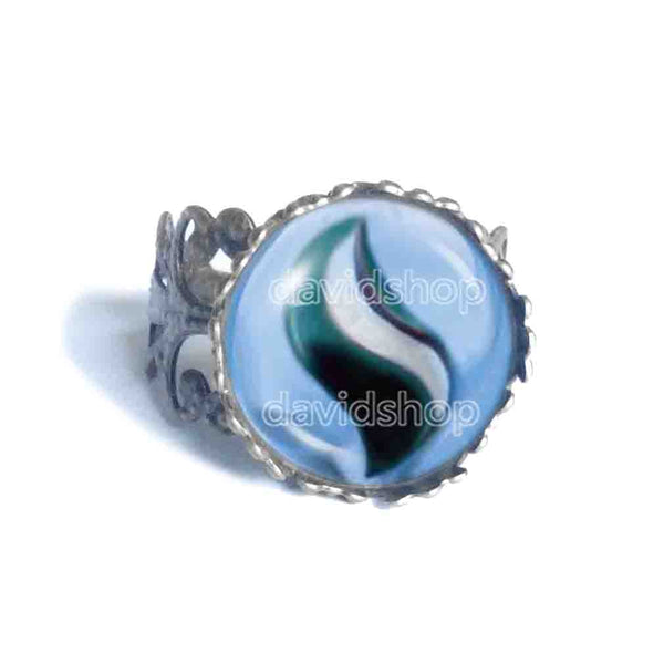 Pokemon Abomasite Mega Stone Ring Anime Jewelry Abomasnow Cosplay Charm
