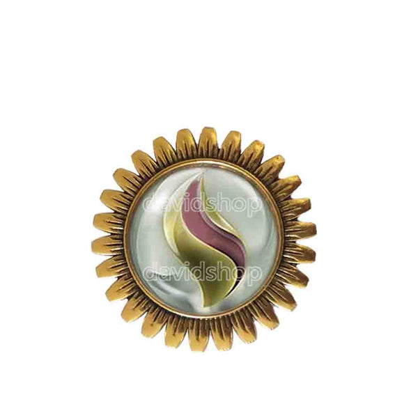 Pokemon Alakazite Mega Stone Brooch Badge Pin Anime Jewelry Alakazam Cosplay Charm