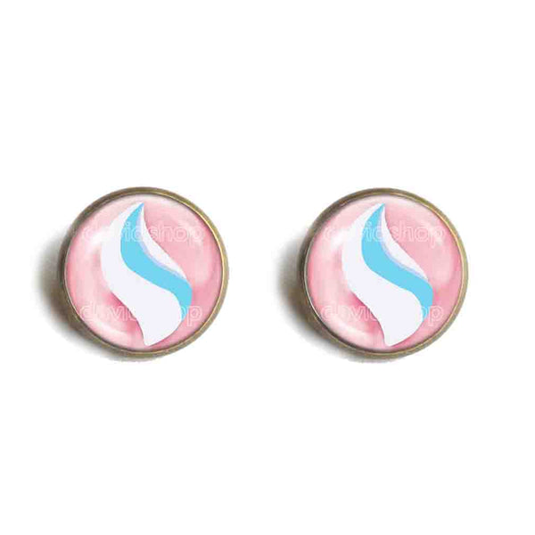 Pokemon Altarianite Mega Stone Earrings Ear Cuff Jewelry Altaria Cosplay Charm