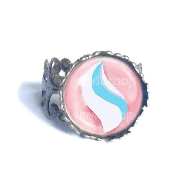 Pokemon Altarianite Mega Stone Ring Anime Jewelry Altaria Cosplay Charm