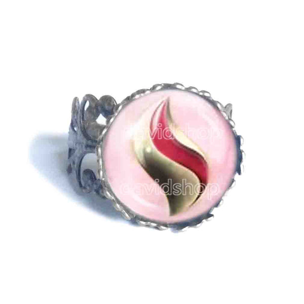 Pokemon Audinite Mega Stone Ring Anime Jewelry Audino Cosplay Charm