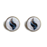 Pokemon Blastoisinite Mega Stone Earrings Ear Cuff Jewelry Blastoise Cosplay Charm