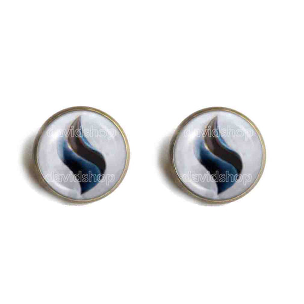Pokemon Blastoisinite Mega Stone Earrings Ear Cuff Jewelry Blastoise Cosplay Charm