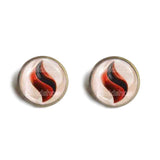 Pokemon Blazikenite Mega Stone Earrings Ear Cuff Jewelry Blaziken Cosplay Charm