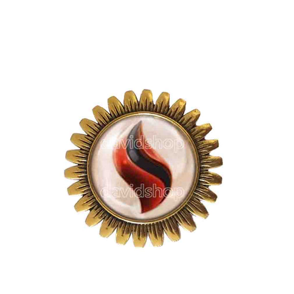 Pokemon Blazikenite Mega Stone Brooch Badge Pin Anime Jewelry Blaziken Cosplay Charm