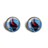 Pokemon Gengarite Mega Stone Earrings Ear Cuff Jewelry Gengar Cosplay