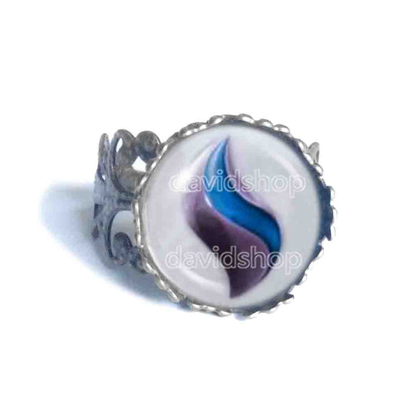 Pokemon Mewtwonite X Mega Stone Ring Anime Jewelry Mewtwo Cosplay
