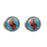 Pokemon Scizorite Mega Stone Earrings Ear Cuff Jewelry Scizor Cosplay