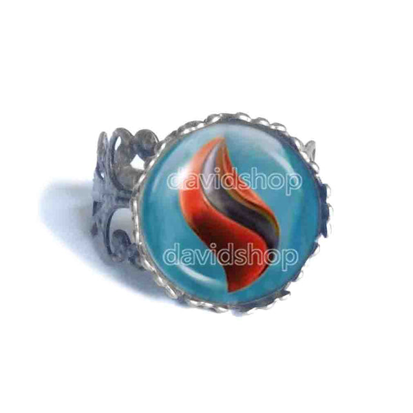 Pokemon Scizorite Mega Stone Ring Anime Jewelry Scizor Cosplay