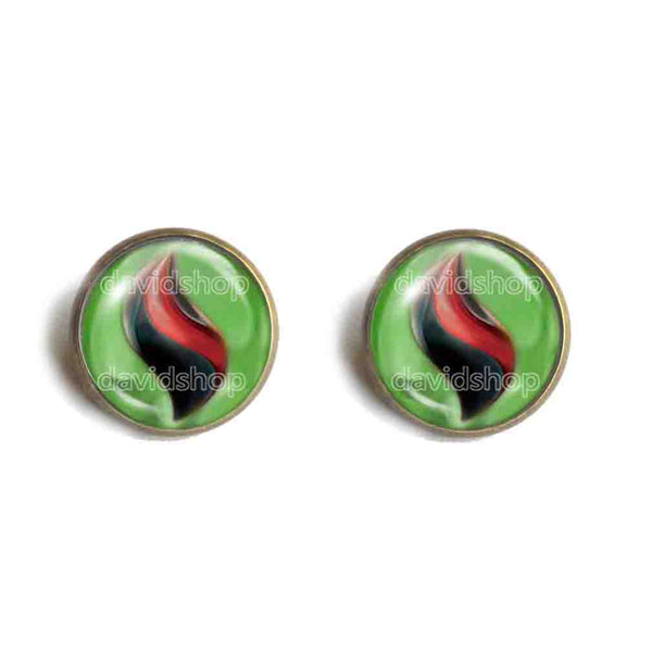 Pokemon Tyranitarite Mega Stone Earrings Ear Cuff Jewelry Tyranitar Cosplay