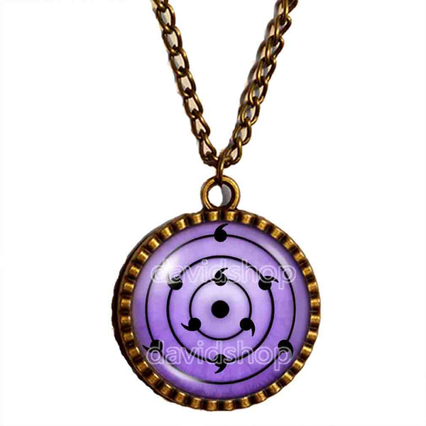 Rinnegan Eyes Necklace Pendant Fashion Jewelry Mangekyo Sharingan Naruto Sasuke Itachi Shisui Anime Cosplay Symbol