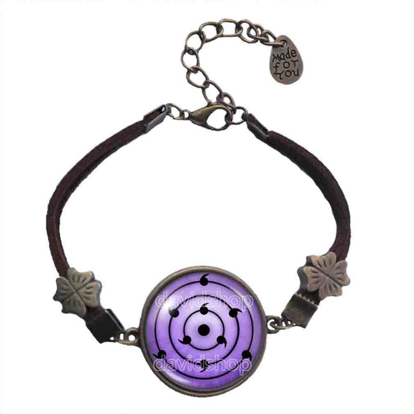 Rinnegan Eyes Bracelet Pendant Fashion Jewelry Mangekyo Sharingan Naruto Sasuke Itachi Shisui Anime Cosplay Symbol