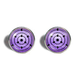 Rinnegan Eyes Cufflinks Cuff links Fashion Jewelry Mangekyo Sharingan Naruto Sasuke Itachi Shisui Anime Cosplay Symbol