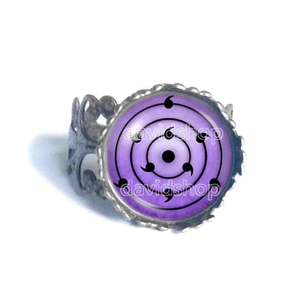 Rinnegan Eyes Ring Fashion Jewelry Mangekyo Sharingan Naruto Sasuke Itachi Shisui Anime Cosplay Symbol