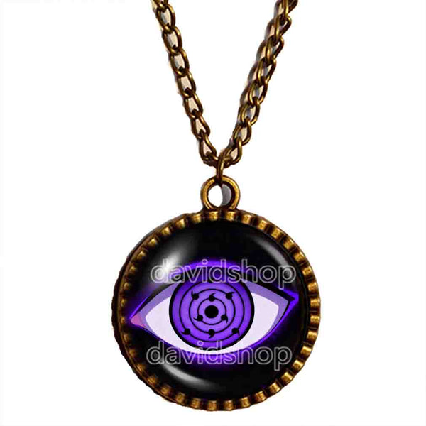 Rinnegan Sharingan Eyes Necklace Pendant Fashion Jewelry Rinne Mangekyo Naruto Jutsu Sasuke Itachi Shisui Cosplay
