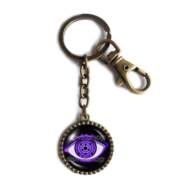 Rinnegan Sharingan Eyes Keychain Cute Keyring Car Rinne Mangekyo Naruto Jutsu Sasuke Itachi Shisui Cosplay
