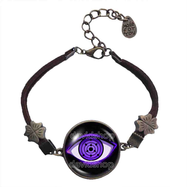 Rinnegan Sharingan Eyes Bracelet Pendant Fashion Jewelry Rinne Mangekyo Naruto Jutsu Sasuke Itachi Shisui Cosplay