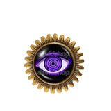 Rinnegan Sharingan Eyes Brooch Badge Pin Fashion Jewelry Rinne Mangekyo Naruto Jutsu Sasuke Itachi Shisui Cosplay