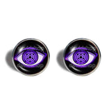 Rinnegan Sharingan Eyes Cufflinks Cuff links Fashion Jewelry Rinne Mangekyo Naruto Jutsu Sasuke Itachi Shisui Cosplay