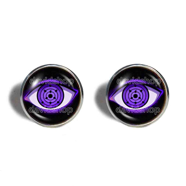 Rinnegan Sharingan Eyes Cufflinks Cuff links Fashion Jewelry Rinne Mangekyo Naruto Jutsu Sasuke Itachi Shisui Cosplay