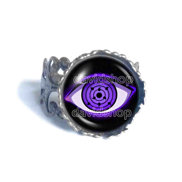 Rinnegan Sharingan Eyes Ring Fashion Jewelry Rinne Mangekyo Naruto Jutsu Sasuke Itachi Shisui Cosplay