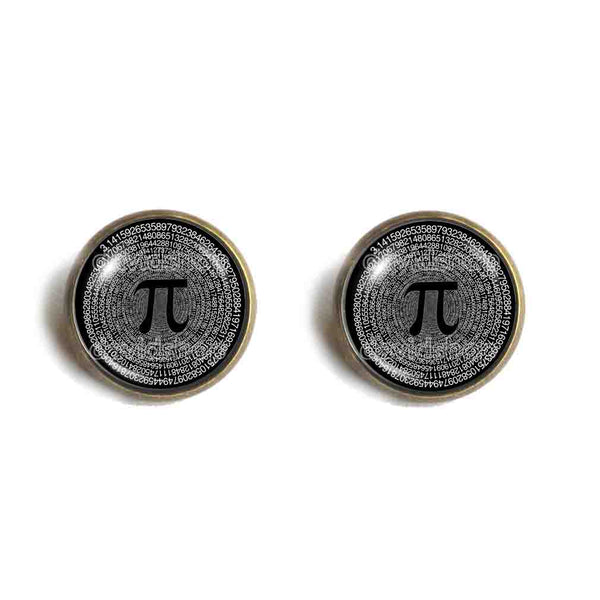 Pi Ear Cuff Stud Earring Fashion Jewelry Cosplay Logo Sign Pi Day Math