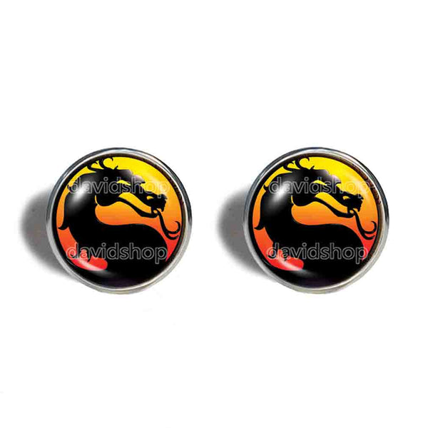 Mortal Kombat X Dragon Cufflinks Cuff links Fashion Jewelry Game Funny Cute