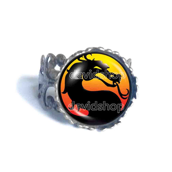 Mortal Kombat X Dragon Ring Fashion Jewelry Game Funny Cute