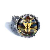 King Tut Ring Tutankhamun Golden King Antique Egyptian Fashion Jewelry