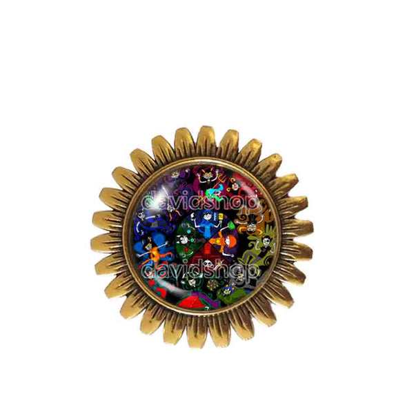 Homestuck Brooch Badge Pin God Mandala Cosplay Troll Capricorn Zodiac