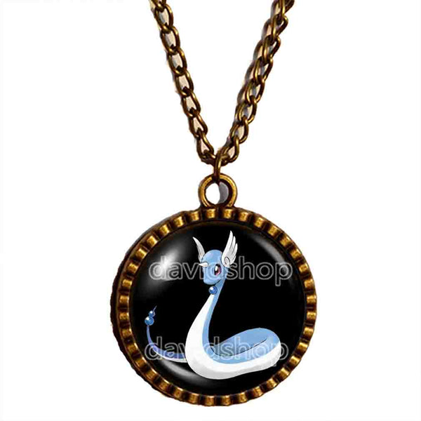 Pokemon Dragonair Necklace Pendant Fashion Jewelry Anime Evolution