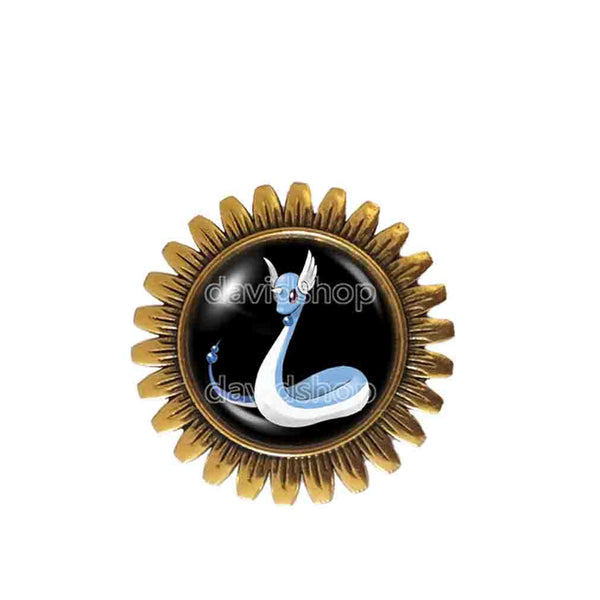 Pokemon Dragonair Brooch Badge Pin Fashion Jewelry Anime Evolution