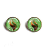 Pokemon Sceptilite Mega Stone Earrings Ear Cuff Jewelry Sceptile Cosplay