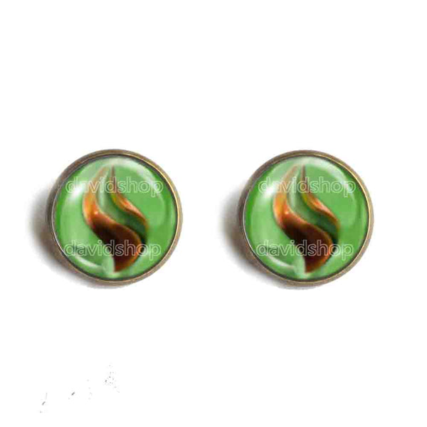 Pokemon Sceptilite Mega Stone Earrings Ear Cuff Jewelry Sceptile Cosplay