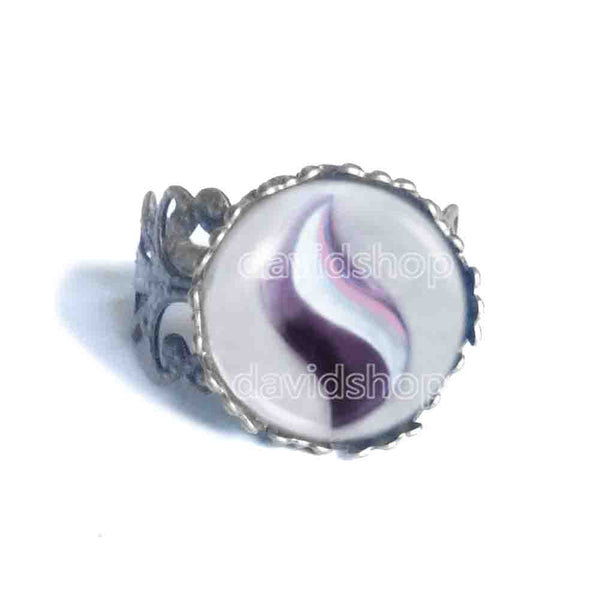 Pokemon Mewtwonite Y Mega Stone Ring Anime Jewelry Mewtwo Cosplay