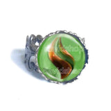 Pokemon Sceptilite Mega Stone Ring Anime Jewelry Sceptile Cosplay