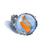 Pokemon Swampertite Mega Stone Ring Anime Jewelry Swampert Cosplay