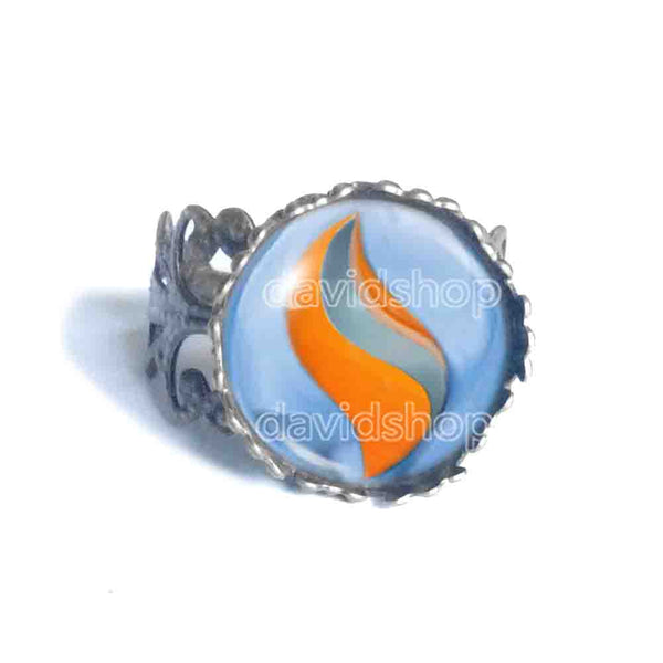 Pokemon Swampertite Mega Stone Ring Anime Jewelry Swampert Cosplay