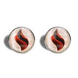 Pokemon Blazikenite Mega Stone Cufflinks Cuff links Fashion Jewelry Blaziken Cosplay Charm