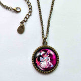 Pokemon Eevee Evolution Sylveon Necklace Pendant Fashion Jewelry Anime Cosplay Cute