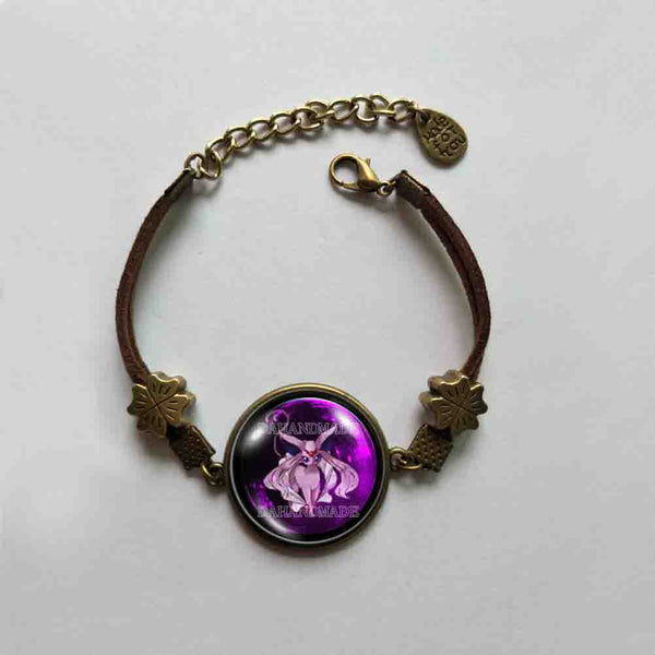 Pokemon Eevee Evolution Espeon Bracelet Pendant Fashion Jewelry Anime Cosplay Cute