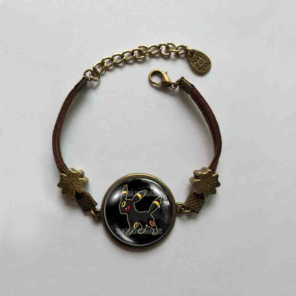 Pokemon Eevee Evolution Umbreon Bracelet Pendant Fashion Jewelry Anime Cosplay Cute