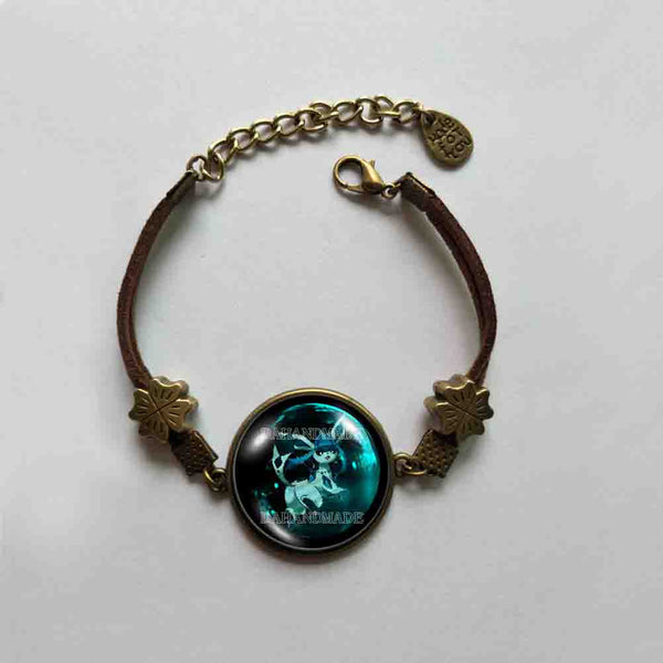 Pokemon Eevee Evolution Glaceon Bracelet Pendant Fashion Jewelry Anime Cosplay Cute