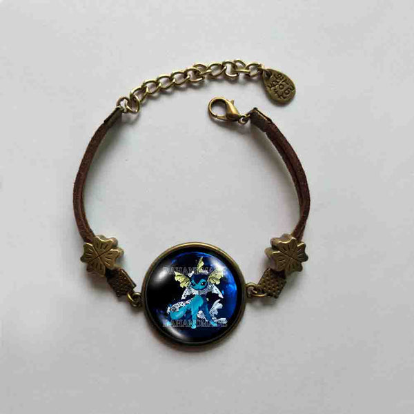Pokemon Eevee Evolution Vaporeon Bracelet Pendant Fashion Jewelry Anime Cosplay Cute