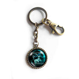 Pokemon Eevee Evolution Glaceon Keychain Car Cute Keyring Anime Cosplay Cute