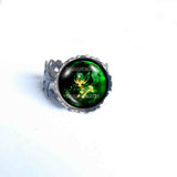 Pokemon Eevee Evolution Leafeon Ring Fashion Jewelry Anime Cosplay Cute