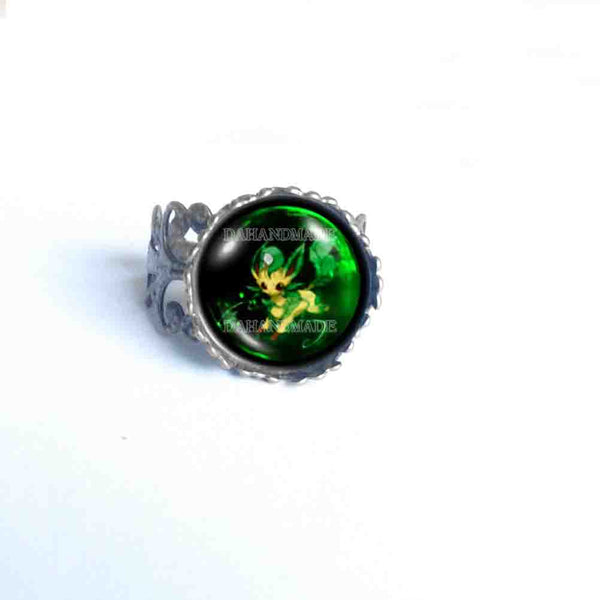 Pokemon Eevee Evolution Leafeon Ring Fashion Jewelry Anime Cosplay Cute