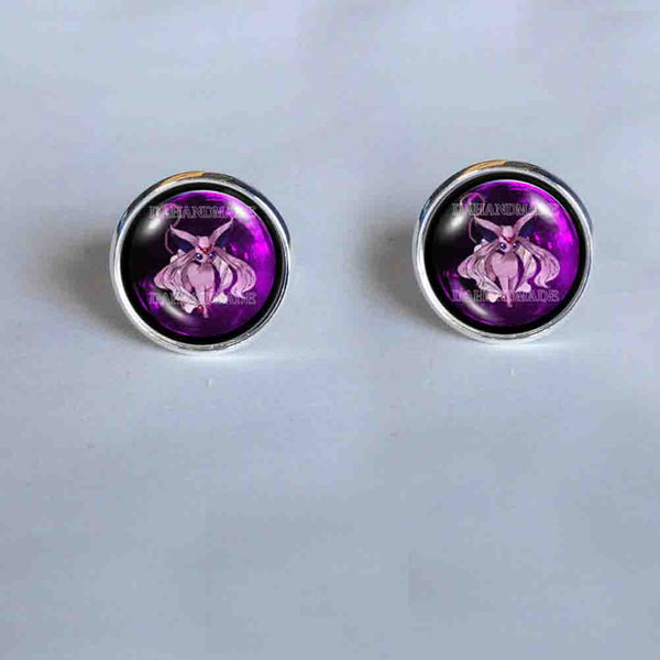 Pokemon Eevee Evolution Espeon Cufflinks Cuff links Fashion Jewelry Anime Cosplay Cute