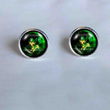 Pokemon Eevee Evolution Leafeon Cufflinks Cuff links Fashion Jewelry Anime Cosplay Cute